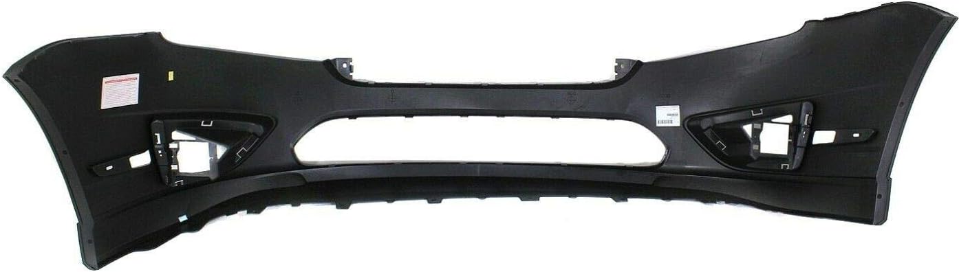 Primed Plastic Front Bumper Cover with Fog Light Holes for 2010-2012 Ford Fusion Hybrid Sedan X707587