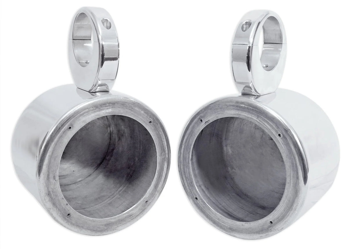 5.25" 360° Swivel Chrome Surface Mount Speaker Pods Y658
