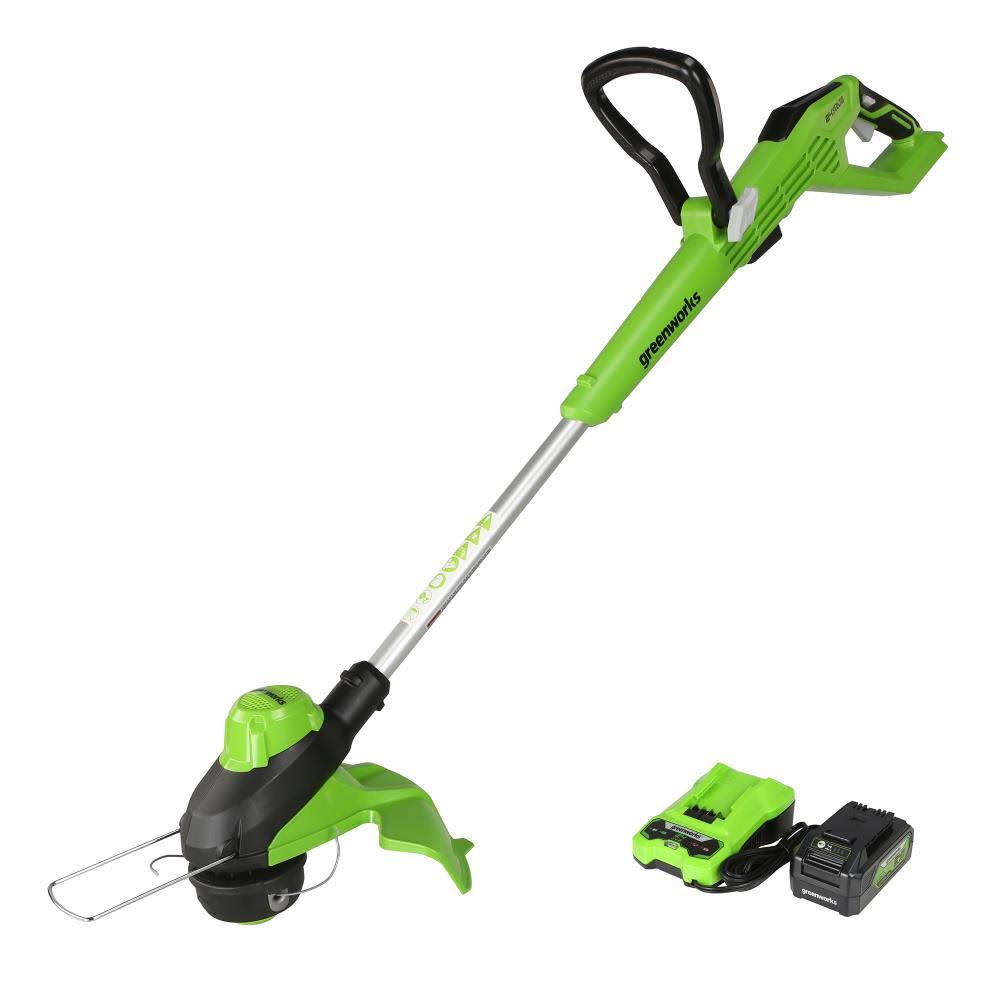 24-Volt Battery Cordless String Trimmer with 4.0 Ah USB Battery and Charger H812974
