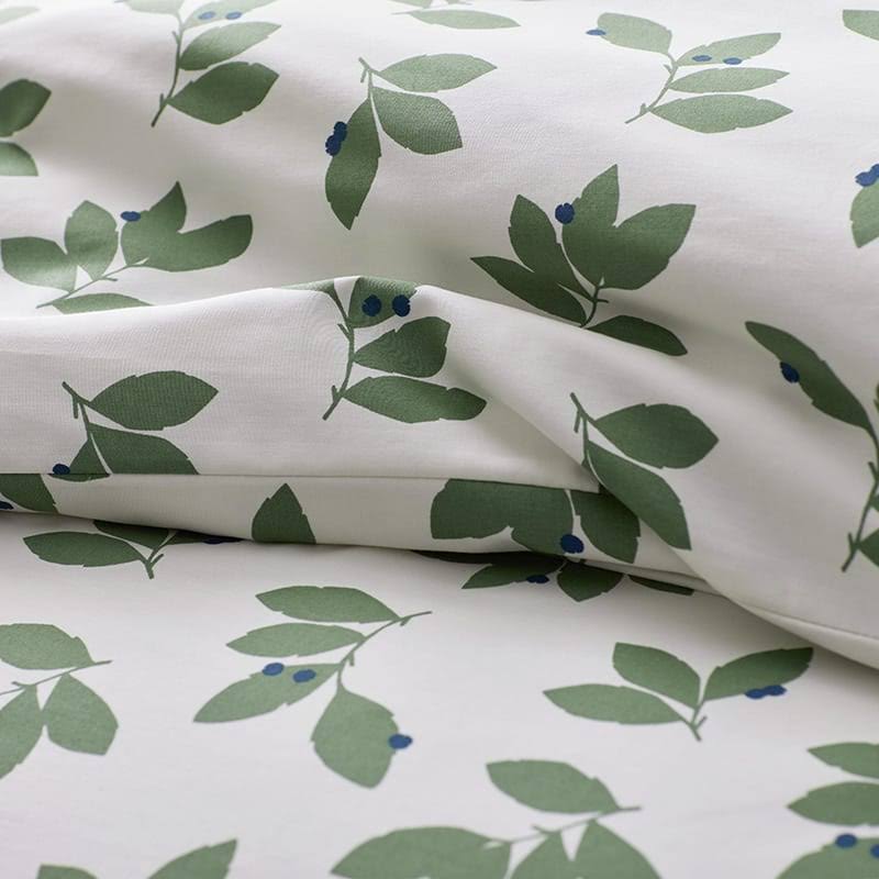 Green Twin Sateen Duvet Cover I347586