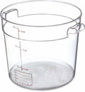Clear 6 Quart Polycarbonate Round Container X4925