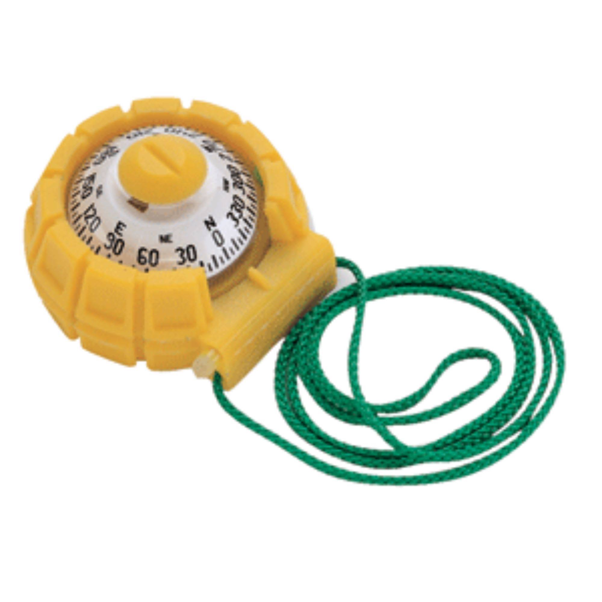 Yellow and Green Nautical Handheld Compass E765447