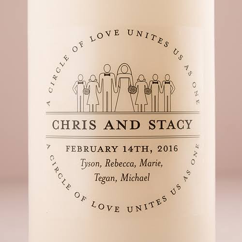White Unity Candle J7267