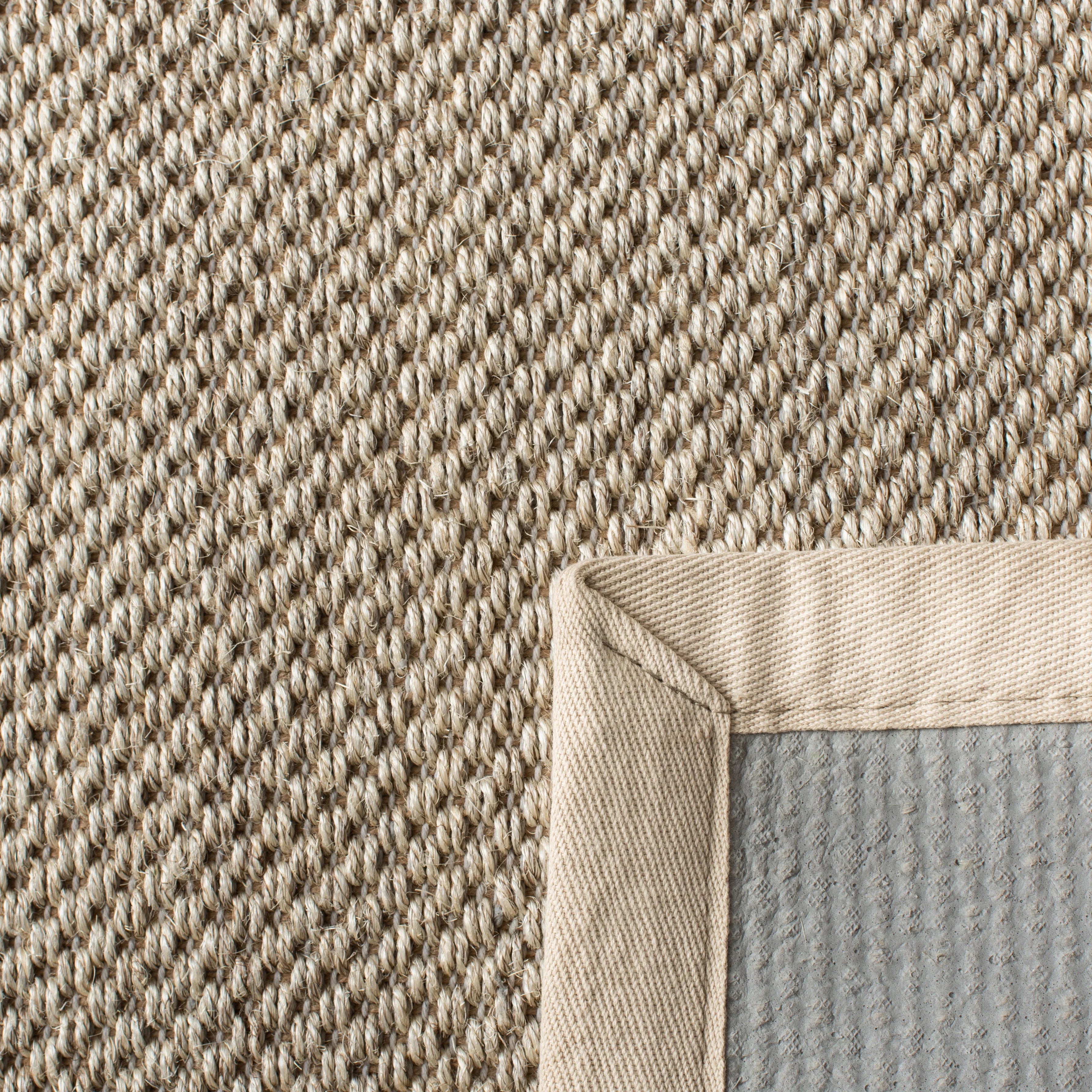 Natural Fiber Seagrass Area Rug, Marble/Beige, 9' x 12' C555