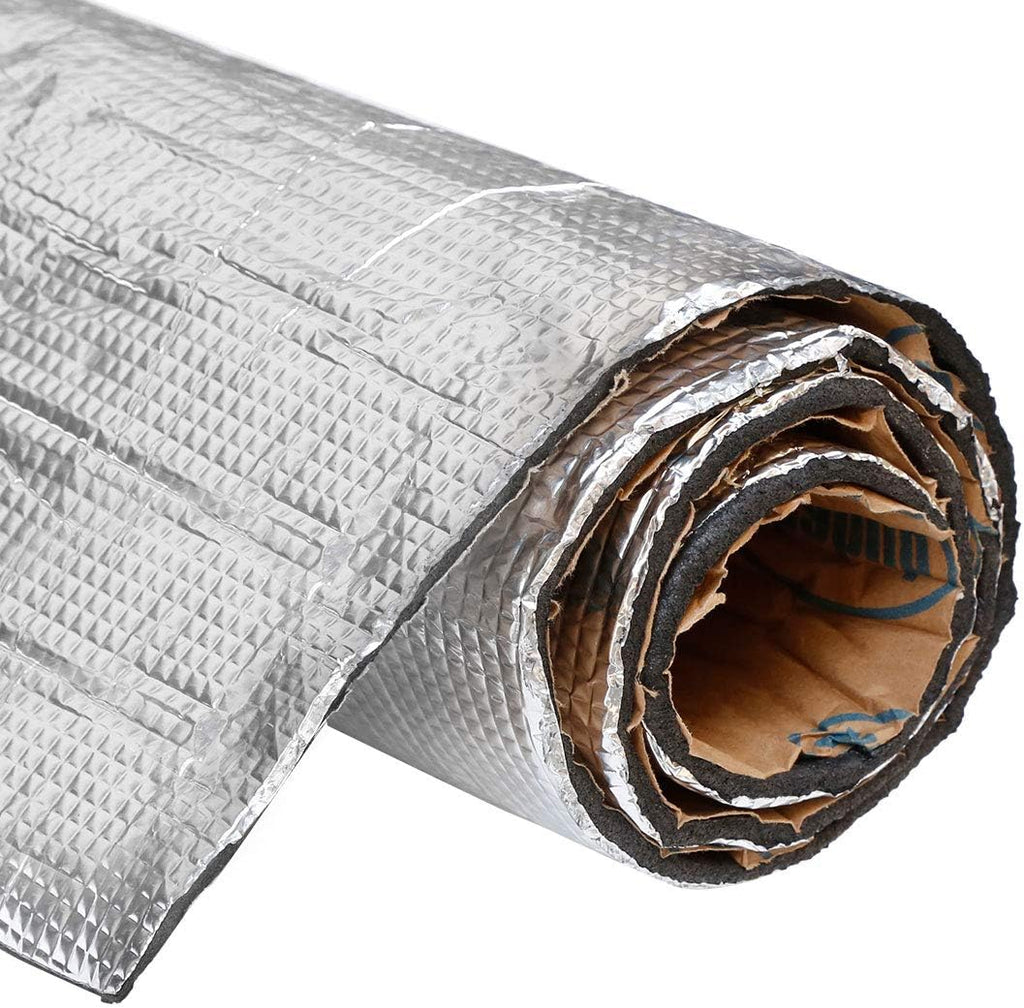 Aluminum Foil Cotton Car Heat Sound Insulation Mat 79x39 Inches Pack of 2 D667791