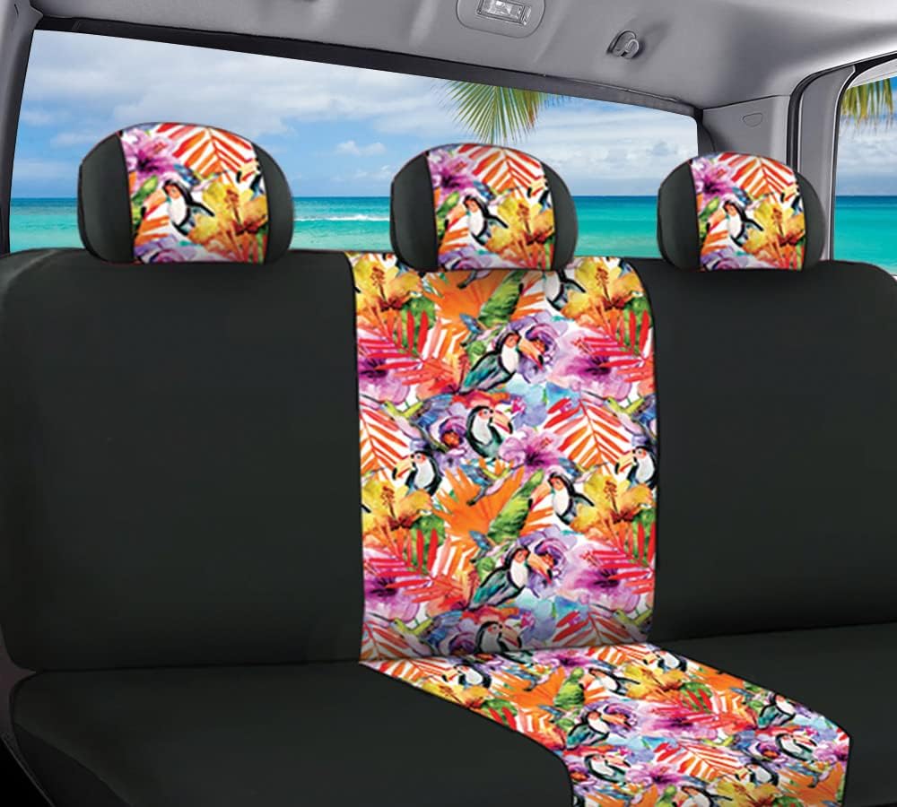 Colorful Toco Toucan Tropical Bird Seat Covers Pack of 2 W9146