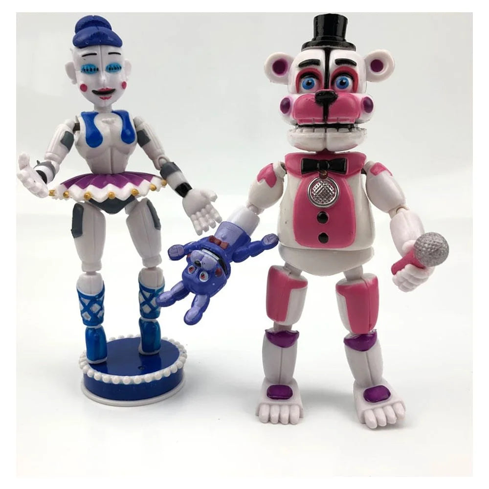5Pcs FNAF Funtime Freddy Foxy Movable Action Figures I614940