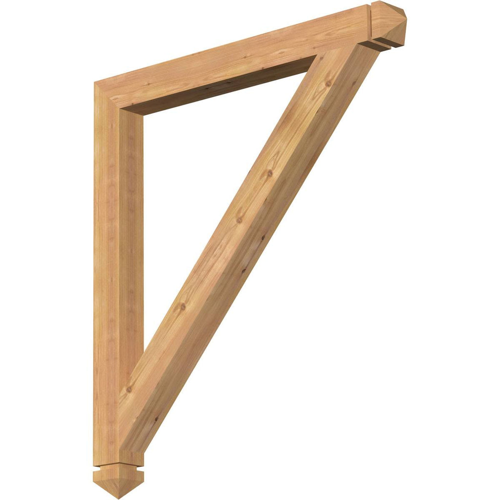 3 1/2x22W x 38x22D x 42x22H Traditional Arts & Crafts Smooth Bracket, Western Red Cedar D953522
