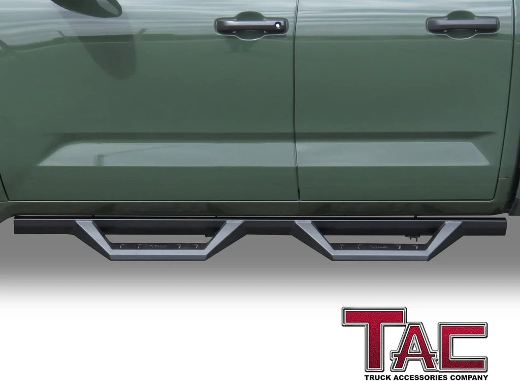 Black Fine Texture Side Steps Nerf Bars Running Boards (2pcs) T6363