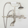 Brushed Nickel Wall-Mount Telephone Faucet and Hand Shower F835
