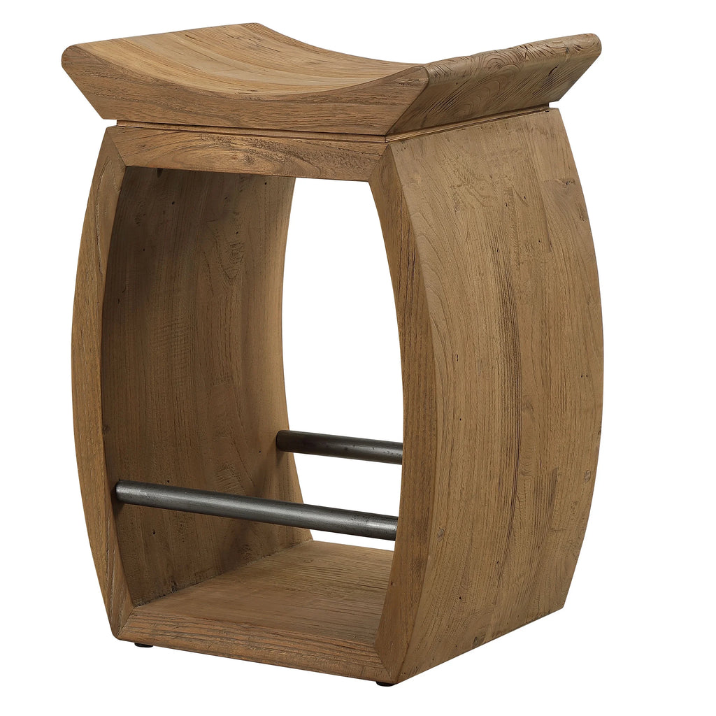 Modern Wood Counter Stool Y843893