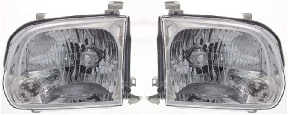 Headlight Assembly Driver Left Side with Bulbs C1404