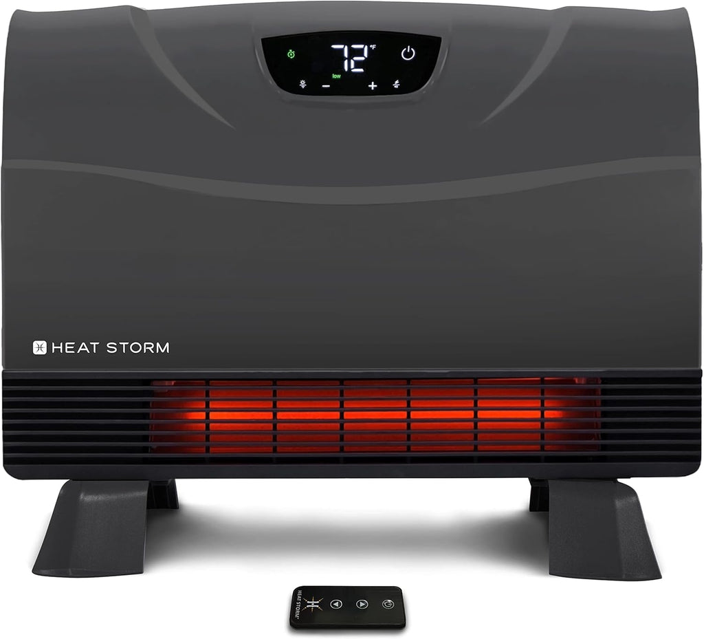Infrared Space Heater with Remote Control, Gray F6572