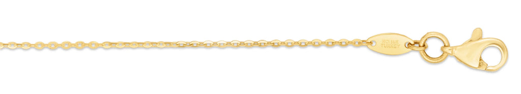 14K Yellow Gold Cactus Necklace 18in T414206