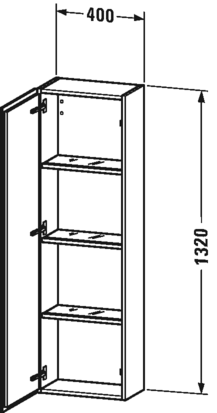 Semi-tall Cabinet with 1 Door X172120