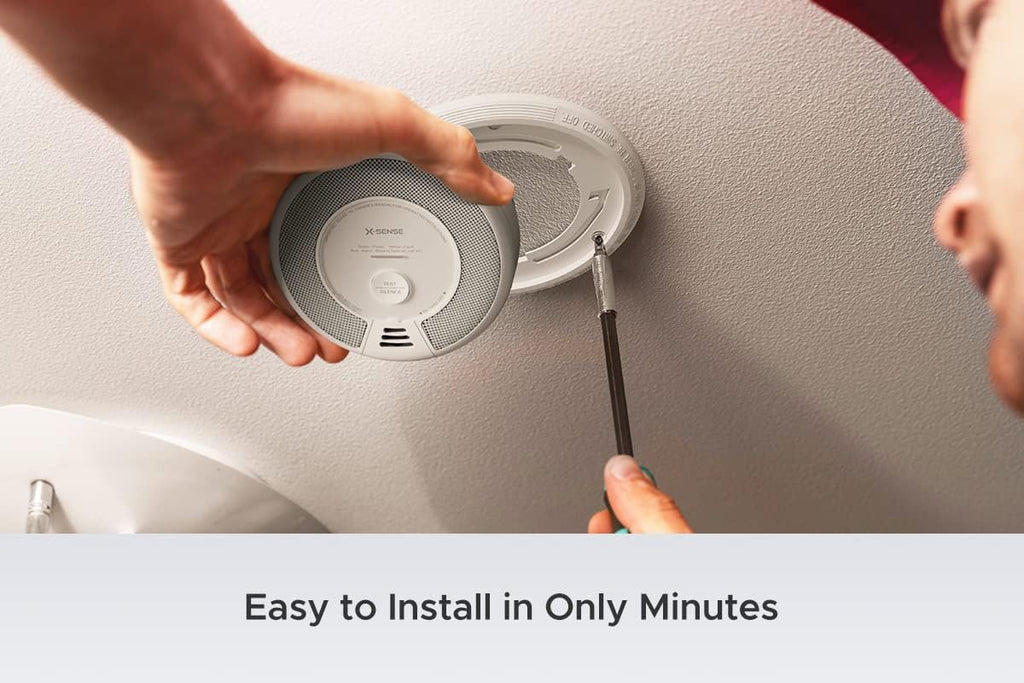 Wireless Interconnected Combination Smoke and Carbon Monoxide Detector, 10-Year Battery Powered, Pack of 6 K854