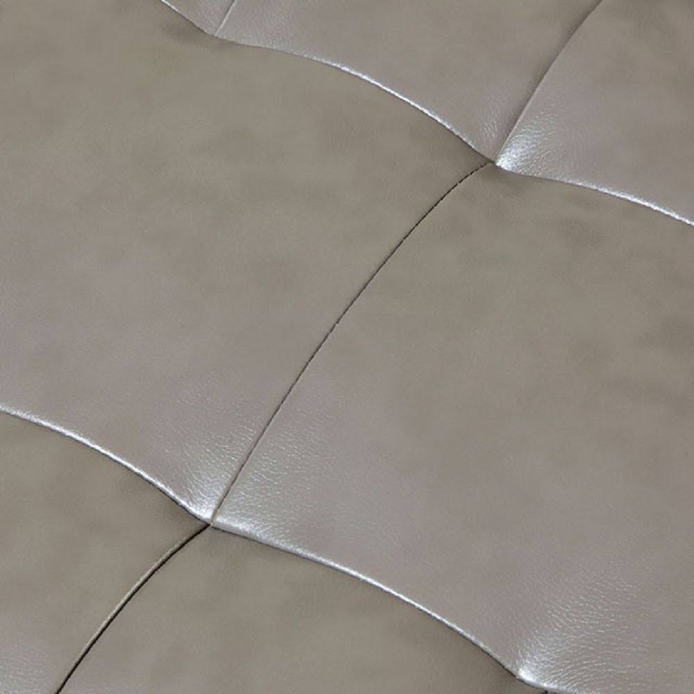 Gray Lounger with Ottoman Q9874