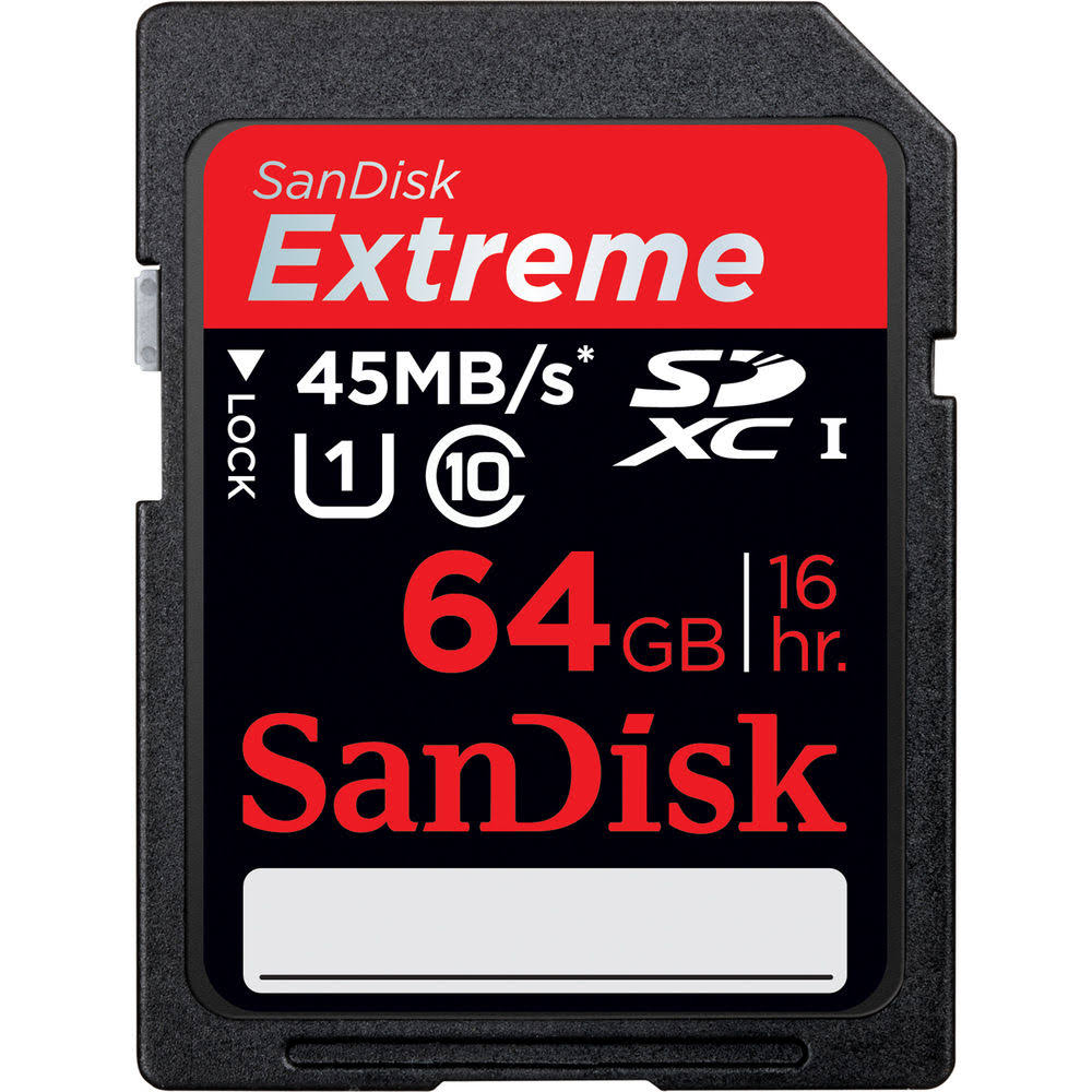 64GB Extreme SDXC Card Y84224