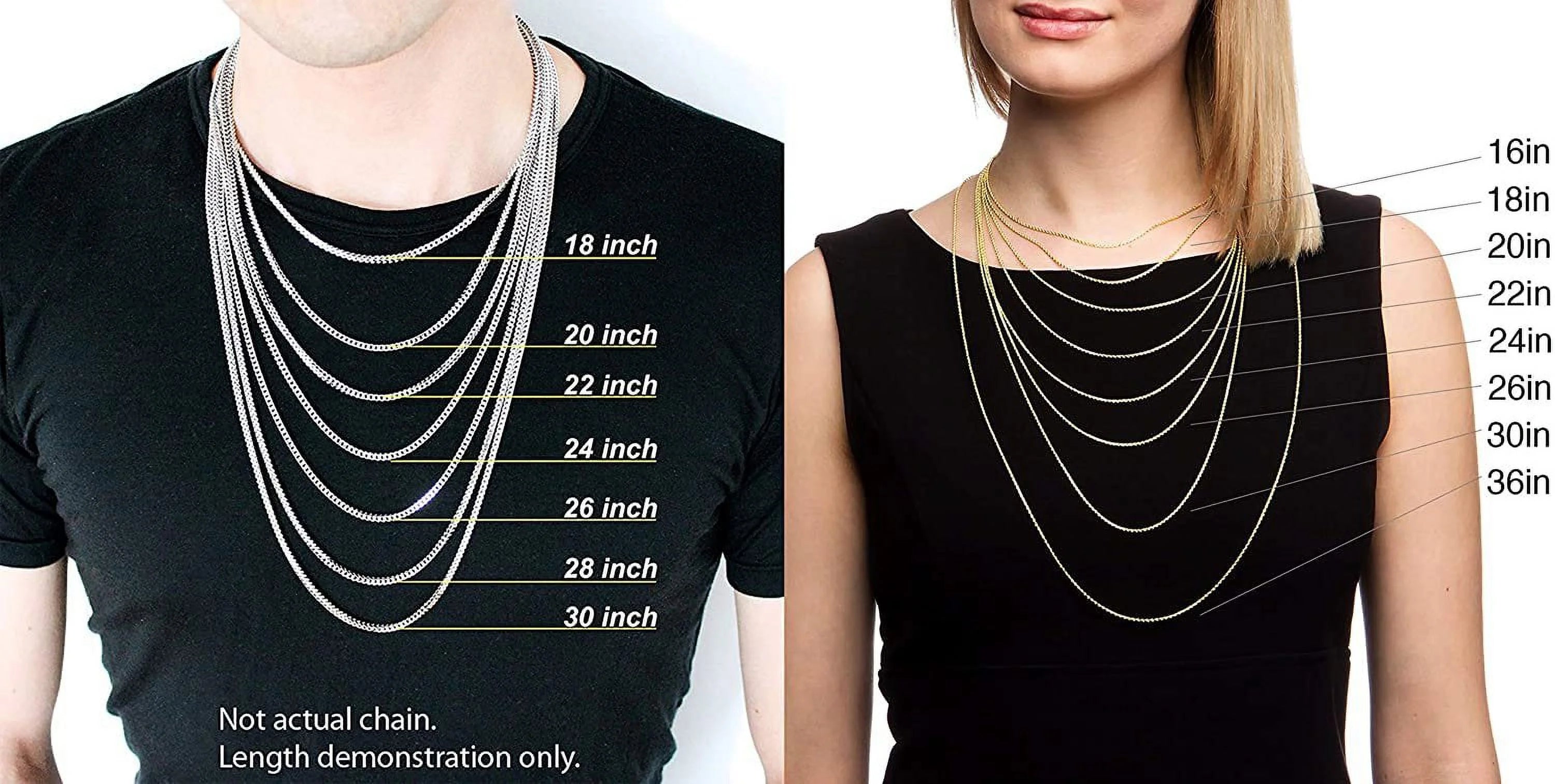 14K Yellow Gold 2mm Ball Bead Moon Cut Chain Necklace E62433