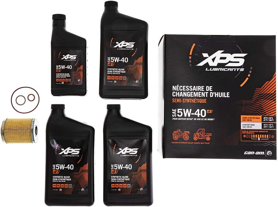 Can-Am Off-Road 4T 5W-40 Synthetic Blend Oil Change Kit Pack of 2 I492