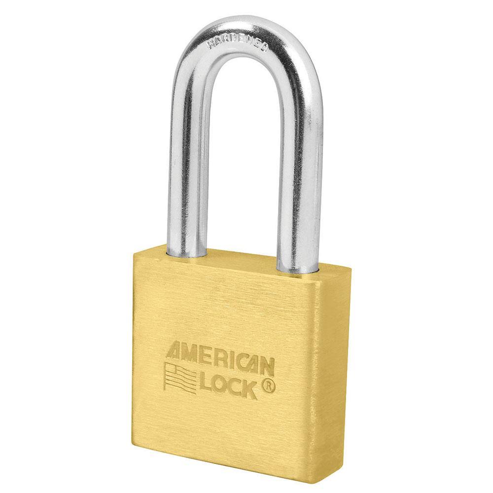 Solid Brass 6-Padlock with 2in Shackle Q825