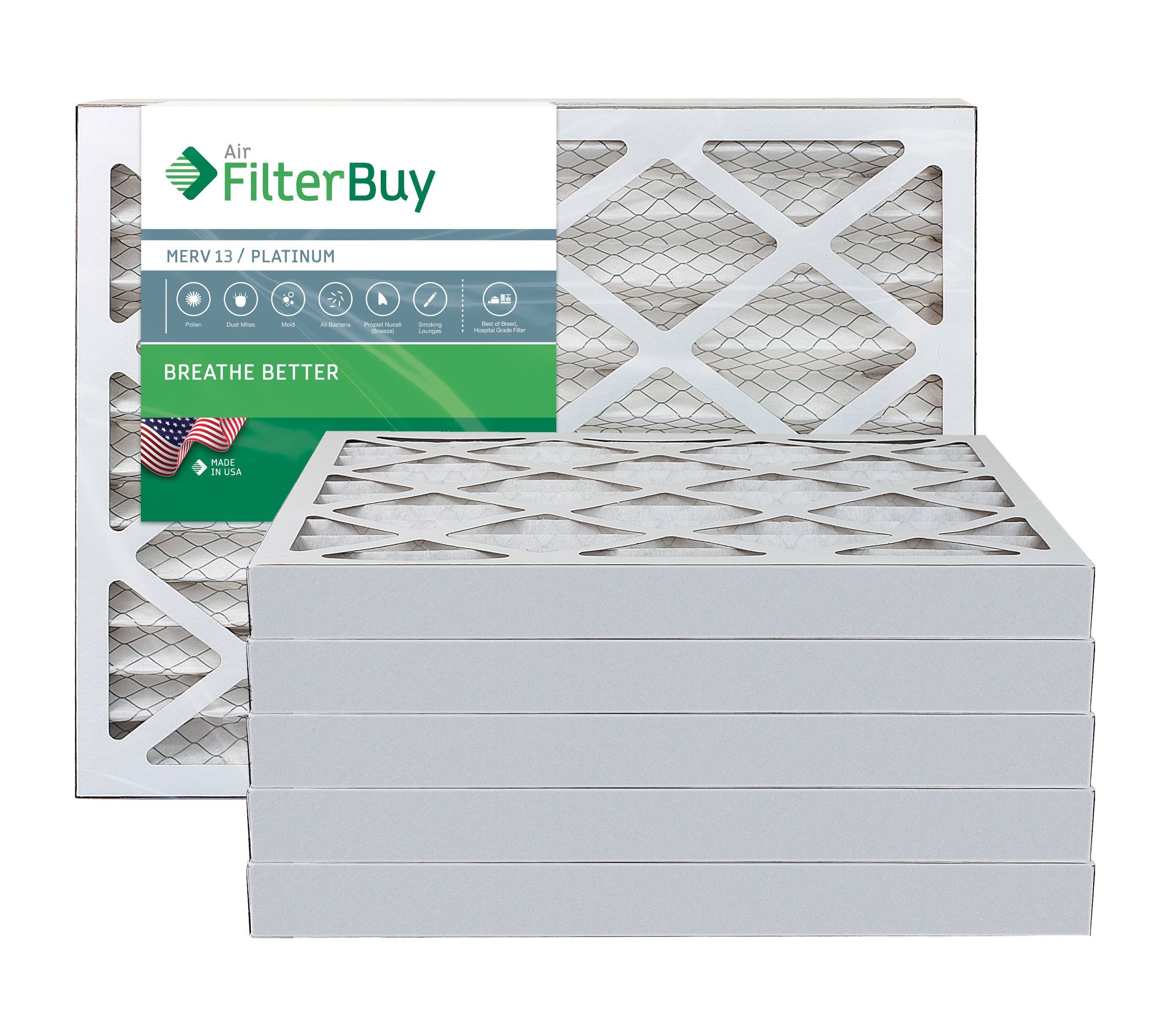 MERV 13 14x20x2 Pleated AC Furnace Air Filter, Pack of 6 G55164
