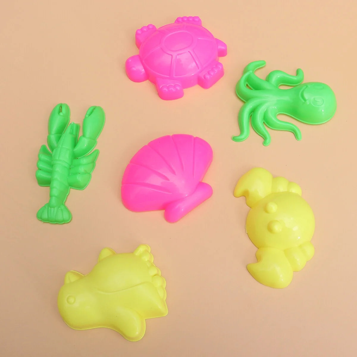 6pcs Beach Sand Toys Set with Sand Tray C686461
