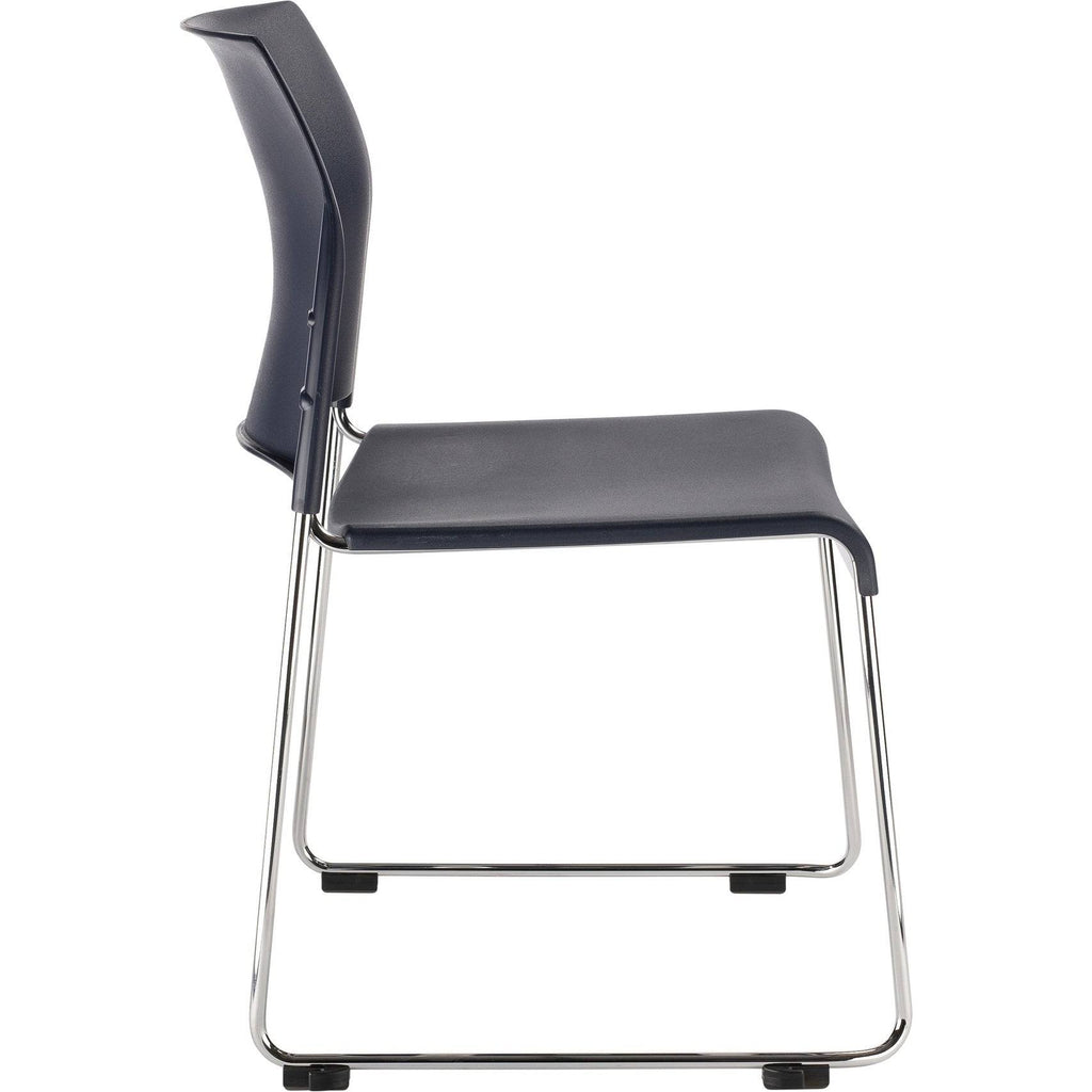 Black All Plastic Cafetorium Chair, 4 Pack O608061