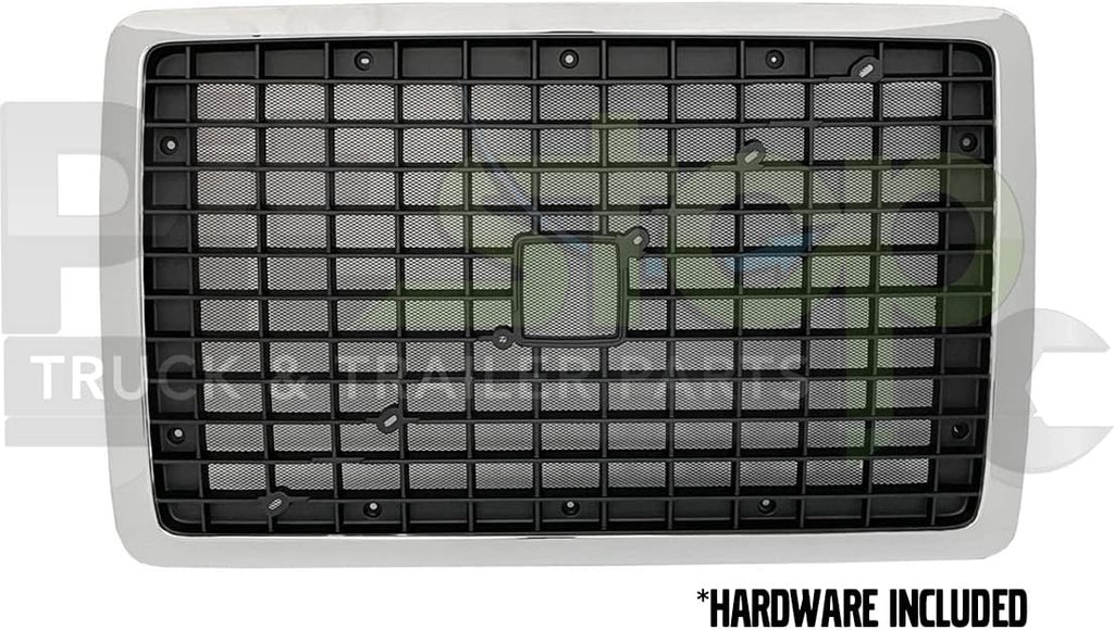 Black Chrome Front Hood Radiator Grill with Bug Screen P62148