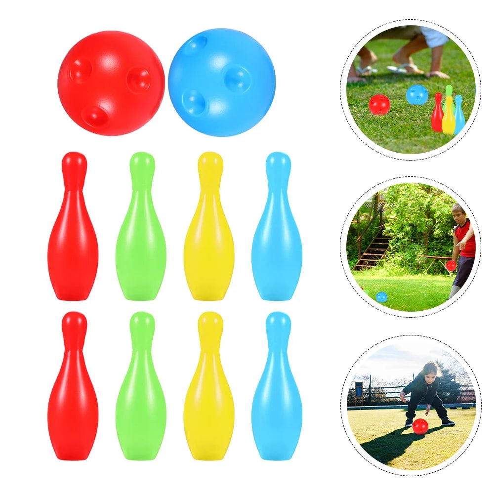 Bowling Game Set Kids Toys Indoor Outdoor J16630