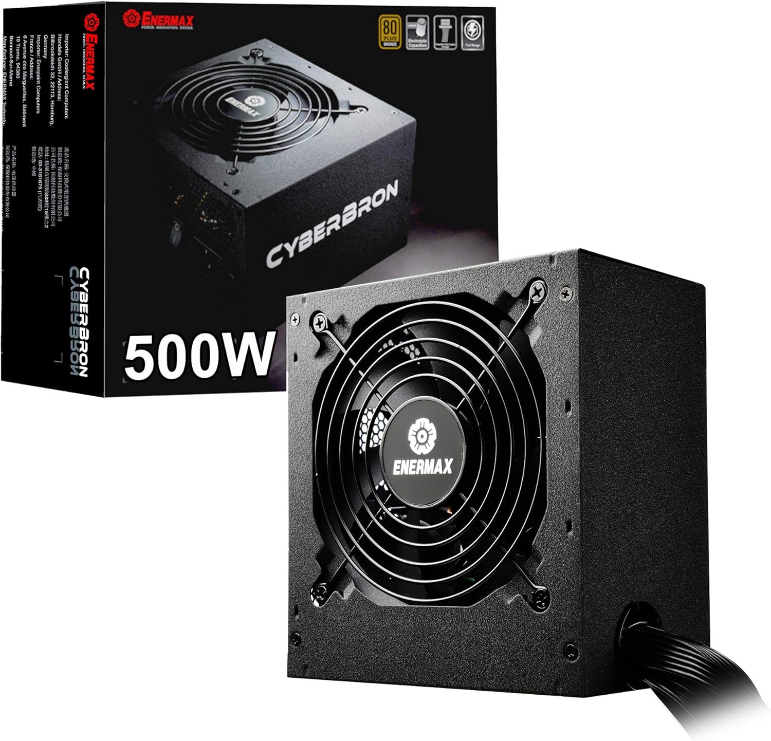 850W 80 Plus Bronze Semi-Modular ATX Power Supply Y195