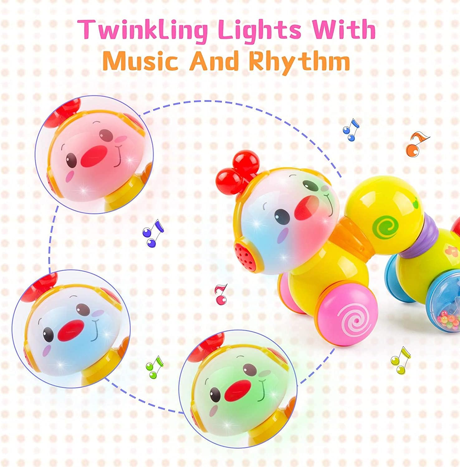Press and Go Baby Crawling Toys with Light up Music U399891