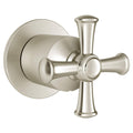Brushed Nickel Diverter Cross Handle Trim Kit N746859