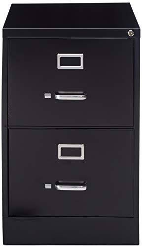 Black 2-Drawer Vertical File Cabinet J3179