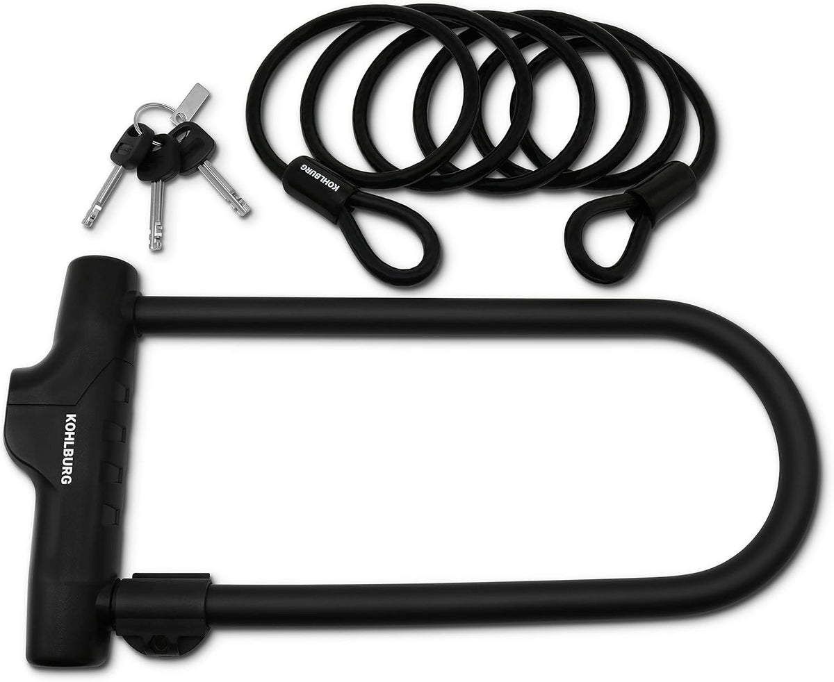 Large Bicycle U Lock with 67” Cable, Pack of 2 W829