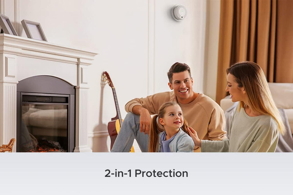 3 Pack Wireless Interconnected Combination Smoke and Carbon Monoxide Detector F1928