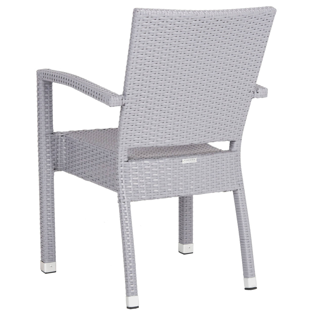 Stacking Arm Chair Grey Set of 2 K529652