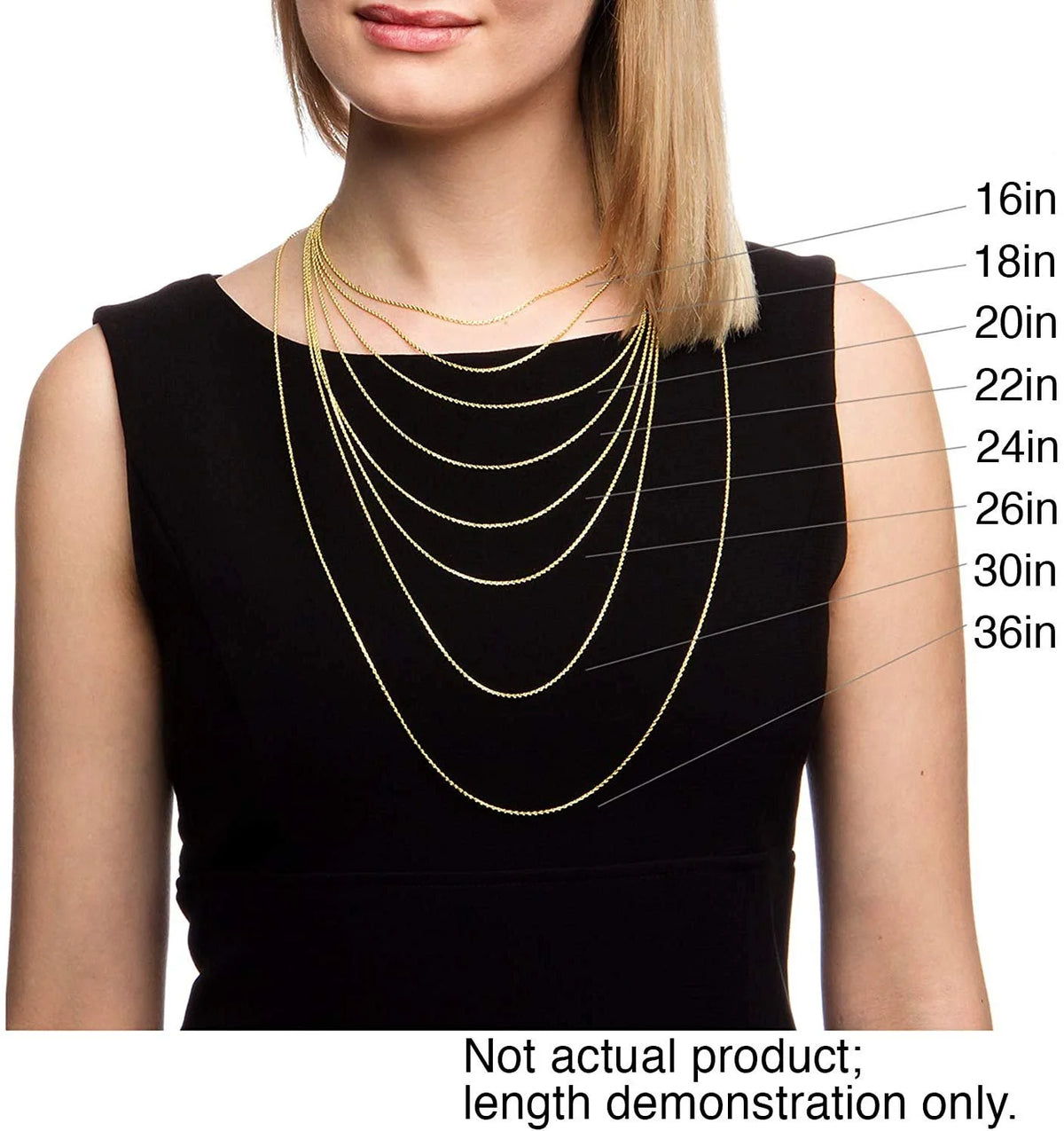 14K Yellow Gold 2mm Ball Bead Moon Cut Chain Necklace E62433