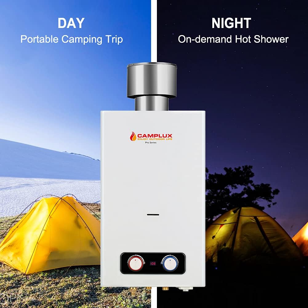1.58 GPM Outdoor Propane Tankless Water Heater with S/S Rain Cap E304