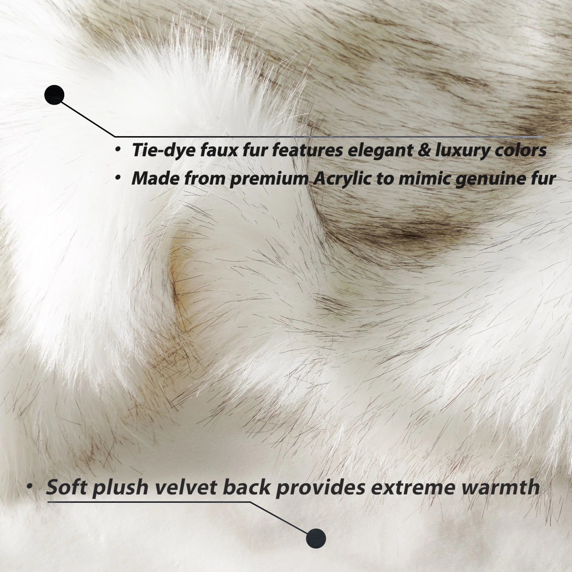 White Faux Fur Blanket 60"x80" Y9802