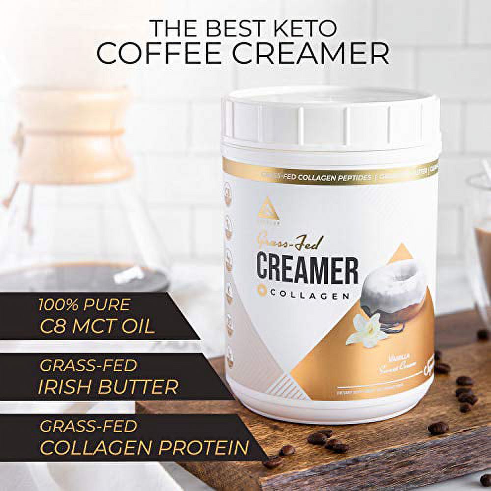 Keto Creamer with Collagen Protein, C8 MCT Oil, Irish Butter, 19oz V89668