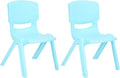 Yellow Stackable Plastic Kids Learning Chairs, 2-Pack U6528