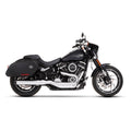Chrome Slip-On Muffler with Black End Cap R10282