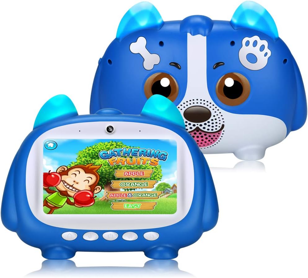 Kids Tablet 7 Inch, Android 9.0, WiFi, IPS HD Display, 1 GB+16GB, Stereo Pink, Pack of 2 X87842