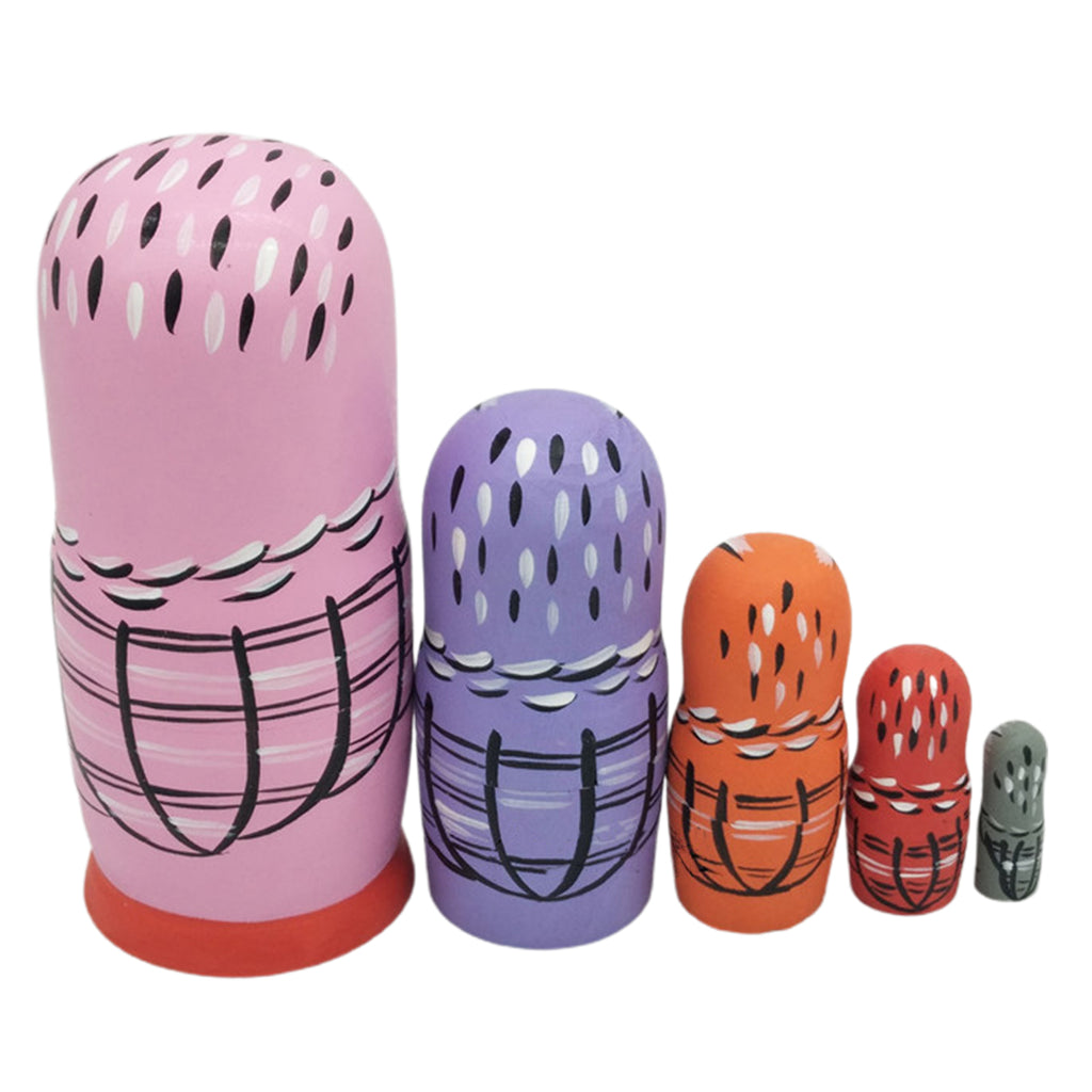 5Pcs/Set Wood Matryoshka Dolls T363156