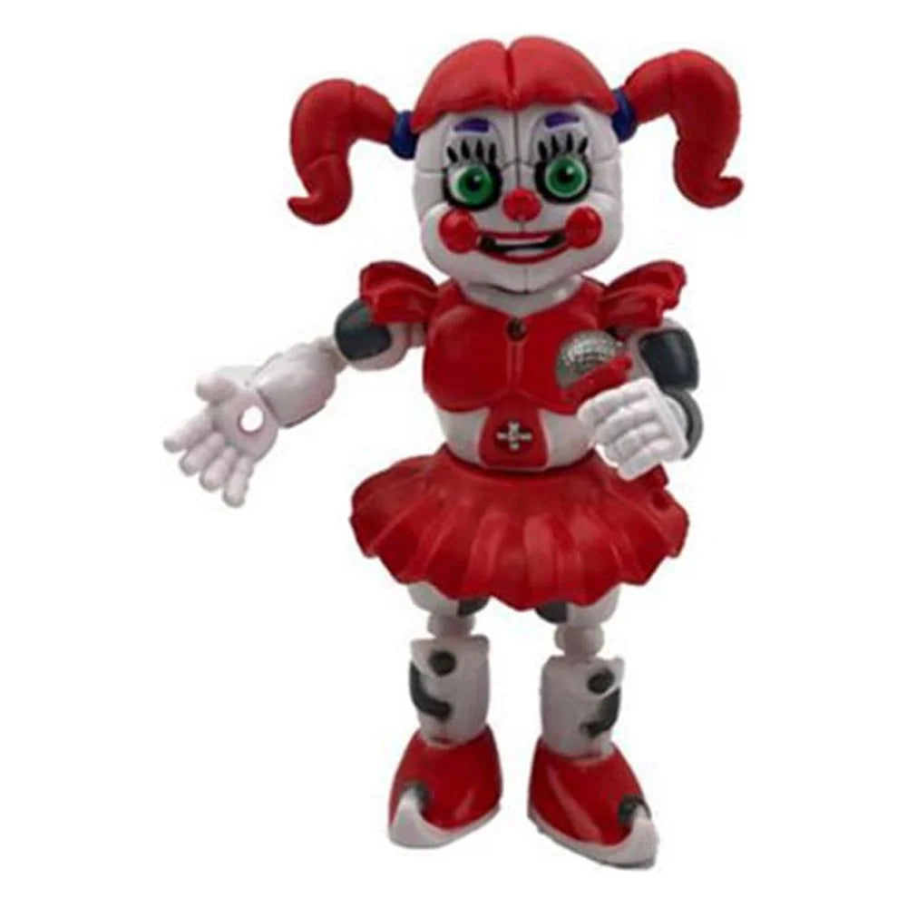 5Pcs FNAF Funtime Freddy Foxy Movable Action Figures I614940