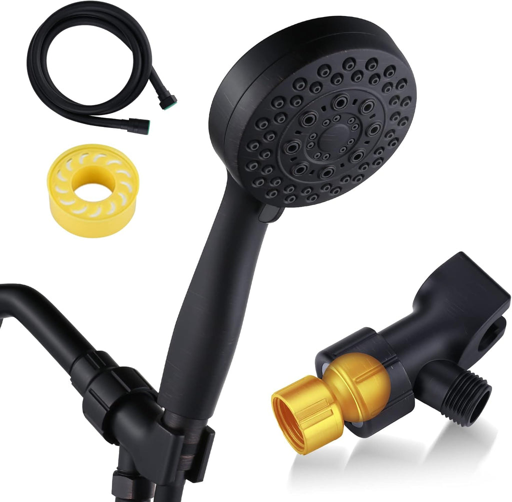 Dual Oil-Rubbed Bronze 2 in 1 Shower Head with Hose, Pack of 2 P842254