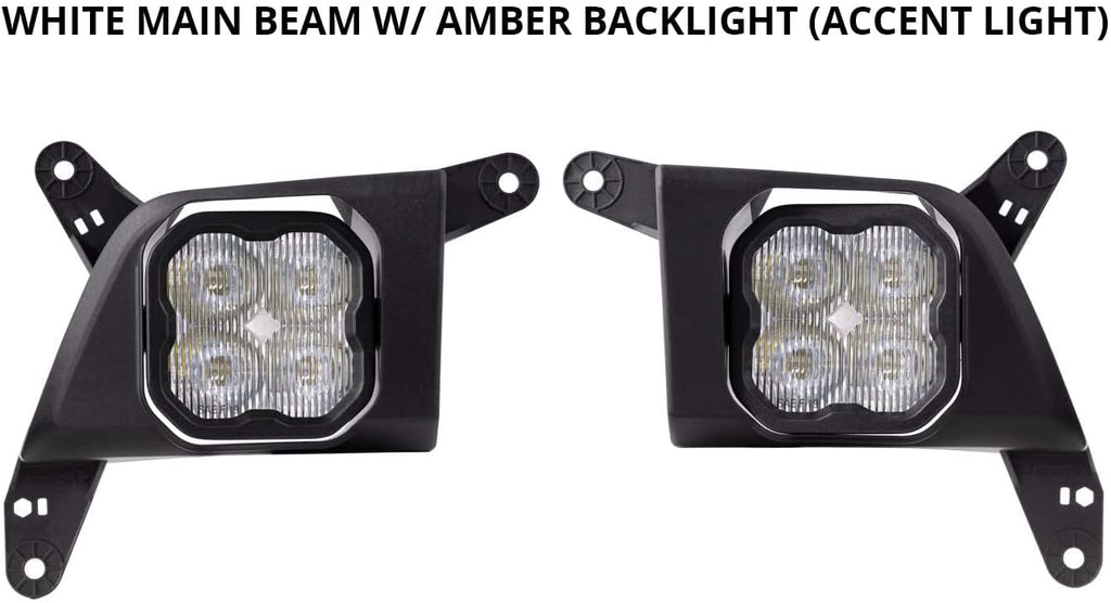 SS3 LED Fog Light Kit for Chevrolet Silverado 1500 2019-2021, White SAE/DOT Driving Sport U957264