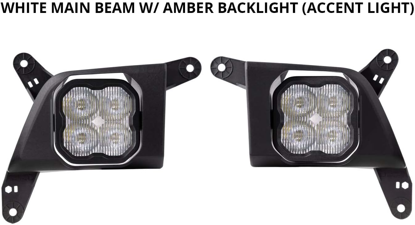 SS3 LED Fog Light Kit for Chevrolet Silverado 1500 2019-2021, White SAE/DOT Driving Sport U957264