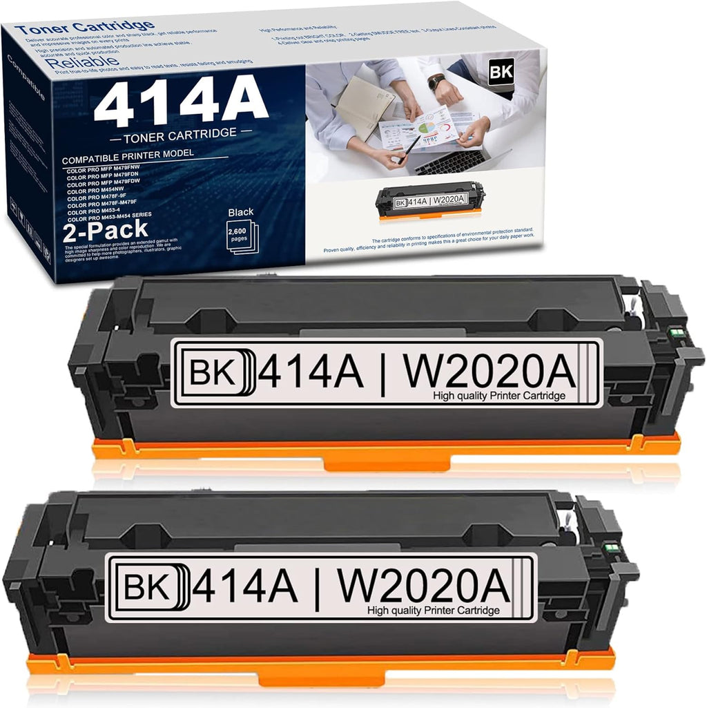 2-Pack Black Toner Cartridge for HP Printer J12511